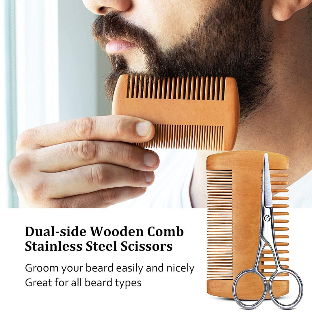Beard Kit w/Handmade Beard Oil & Blam, Handmade Beard Brush & Comb - Studio Beard