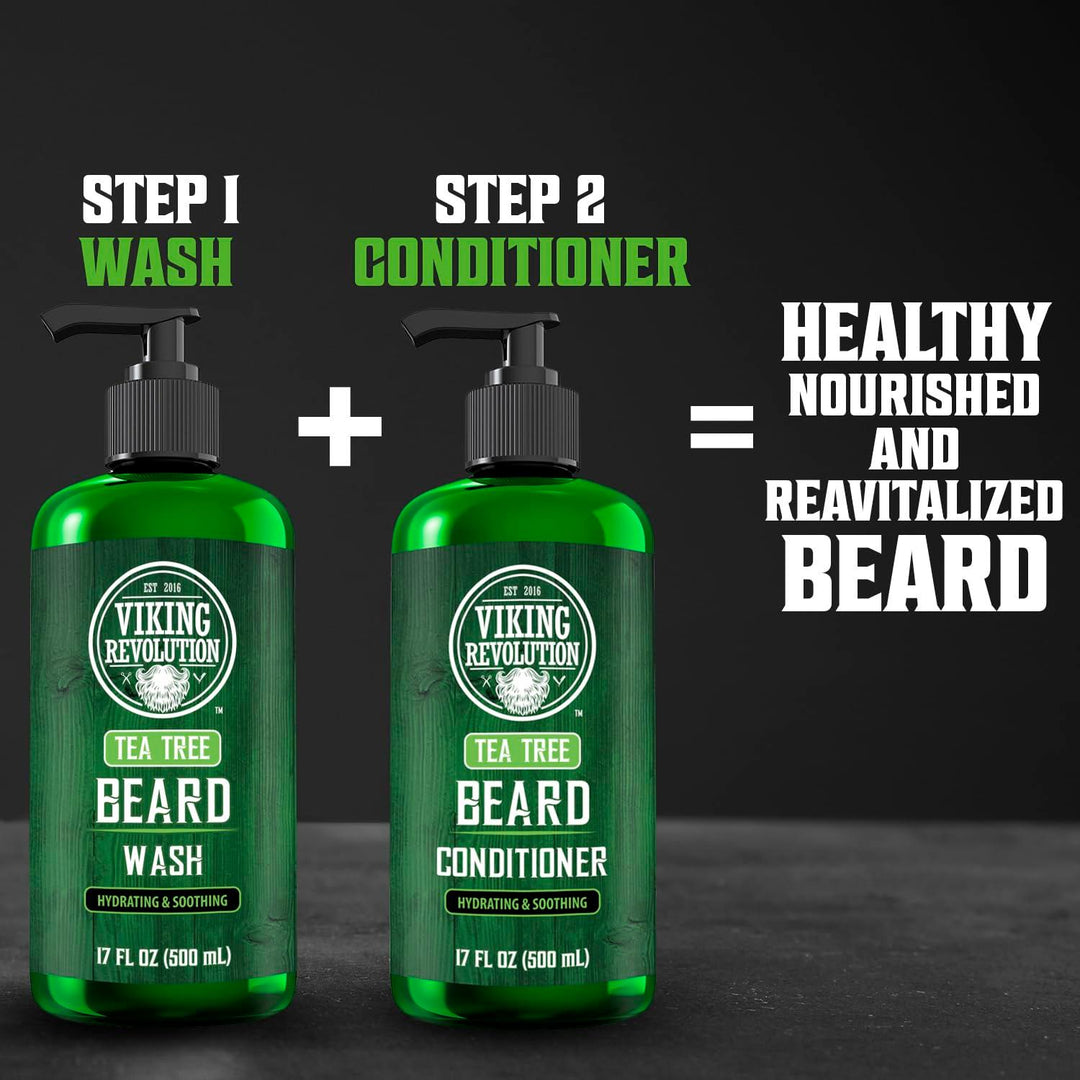 Tea Tree Beard Wash for Men with Argan Oil and Ginseng Root Extract - Studio Beard