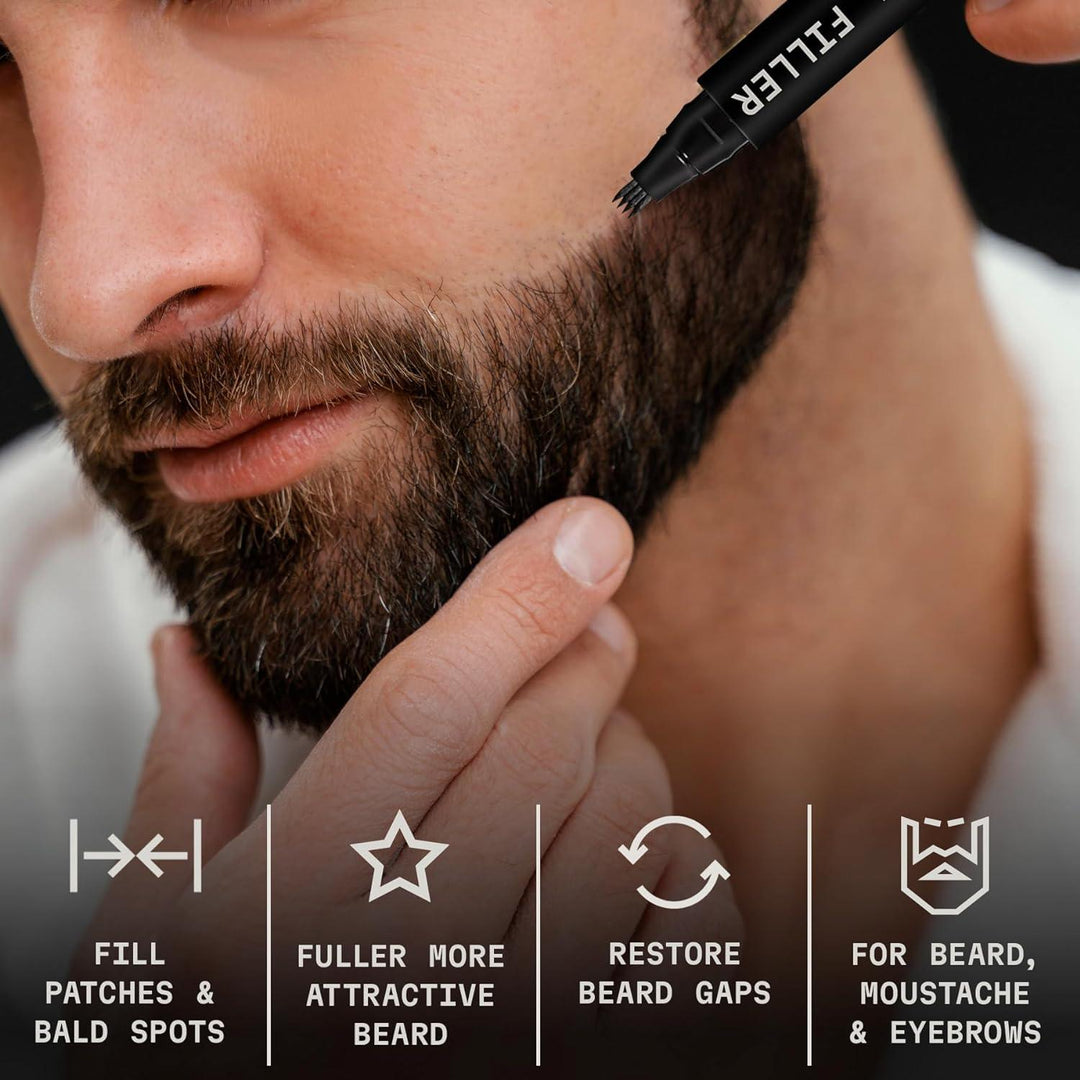 2 Pack Beard Pencil Filler for Men with 4 Tips - Studio Beard