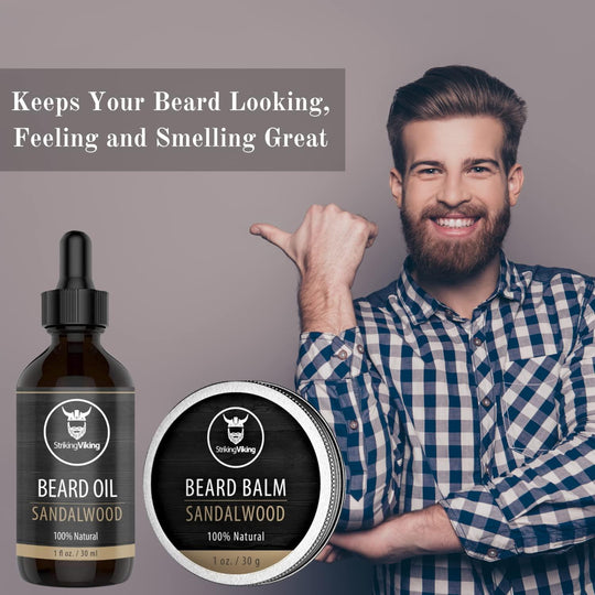 Beard Oil and Balm - Men's Beard Grooming Kit - Studio Beard