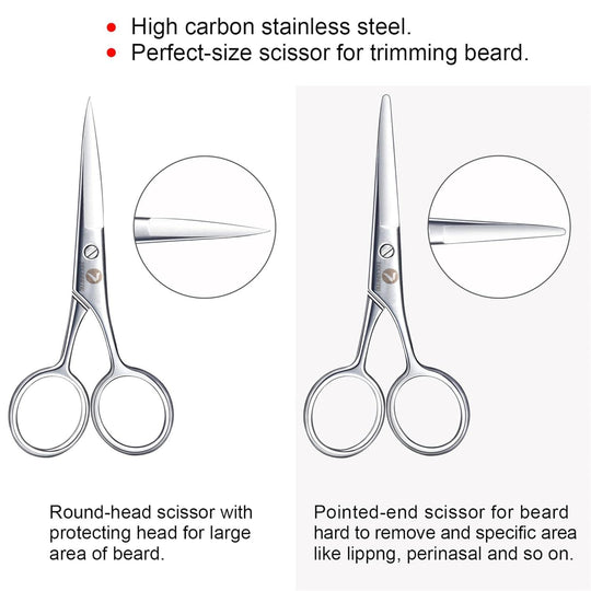 Beard Trimming Scissors Set, Grooming Scissors for Men - Studio Beard