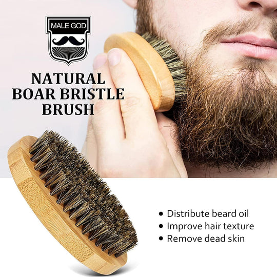 Beard Kit w/Handmade Beard Oil & Blam, Handmade Beard Brush & Comb - Studio Beard