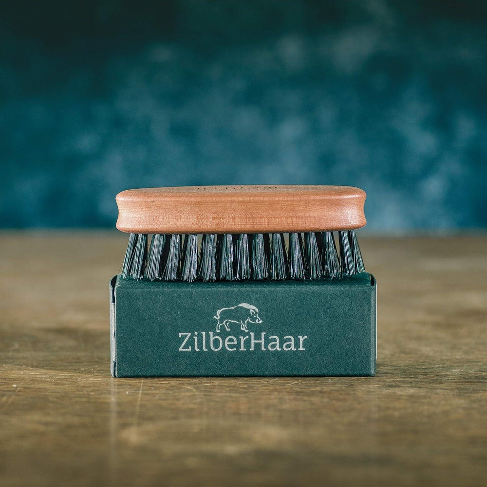 ZilberHaar Pocket Mustache and Beard Brush - Studio Beard