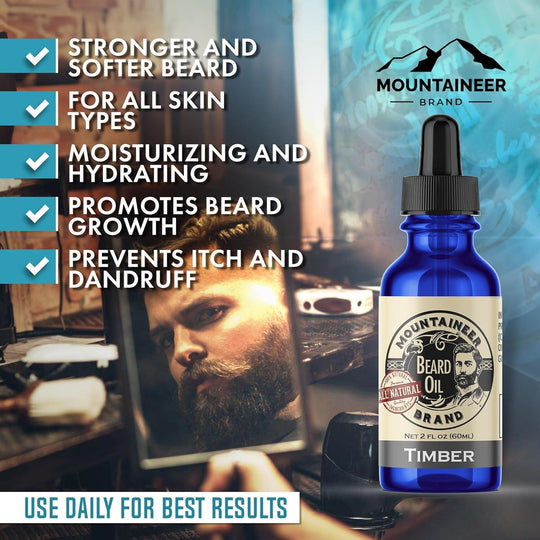 Mountaineer Brand Beard Oil - WV Pine Tar Scent - Studio Beard