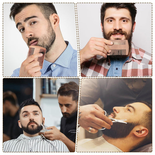 Boar Bristle Beard Brush for Men, Beards and Mustaches Grooming Set - Studio Beard