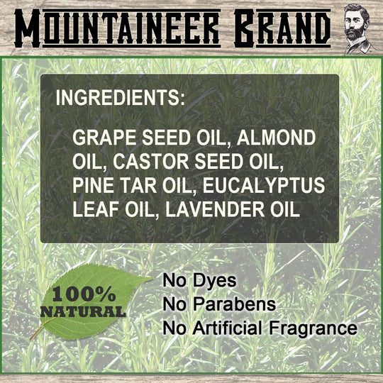 Mountaineer Brand Beard Oil - WV Pine Tar Scent - Studio Beard